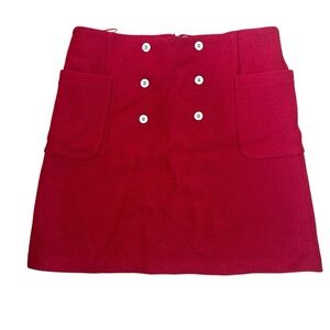 PURE Collection NWT Red Wool Skirt size Women’s 12